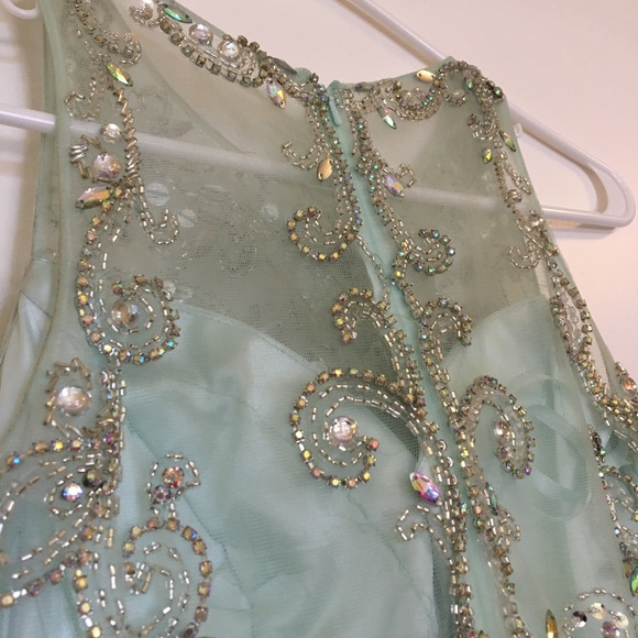 Pastel blue long evening/ formal/ Prom dress - Picture 5 of 6
